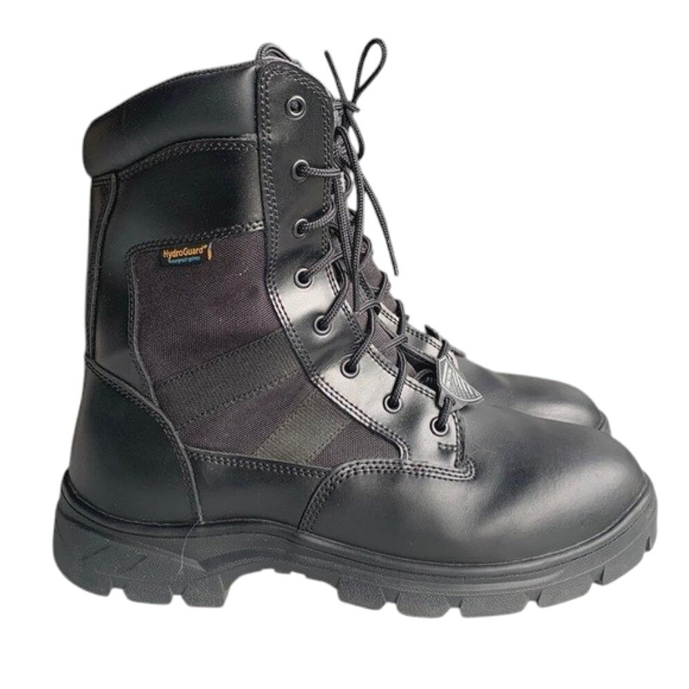 Skechers Tactical Duty Boots Mens 11.5 Black Waterproof Leather Work Combat